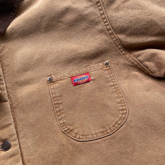 Vintage Dickies Chore Jacket Blanket Lined Tan Duck Canvas Men's XXL - Picture 10 of 13